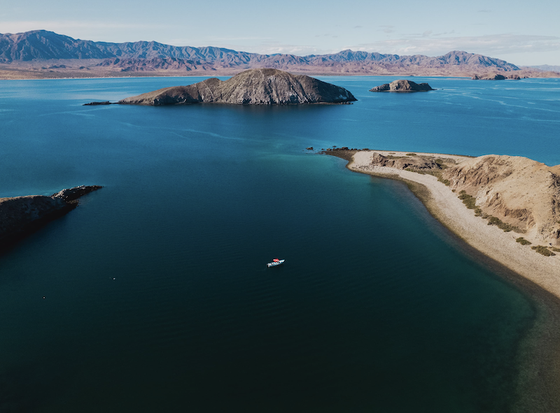 Bahia De Los Angeles, also known as the bay of LA is one of the most popular places for camping in Baja California