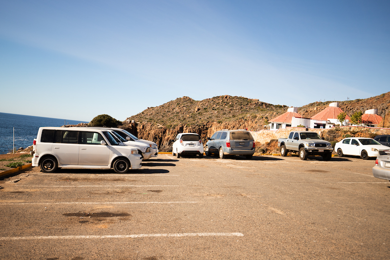 Parking at La Bufadora costs about  $1.5-2 USD per car.