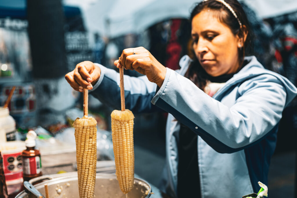 Ensenada is a perfect place to try Mexican street food like tacos and elotes.