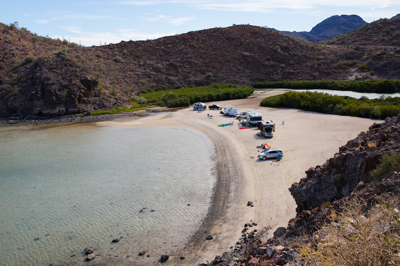 Playa Punta Piedrita near Playa Santispac 