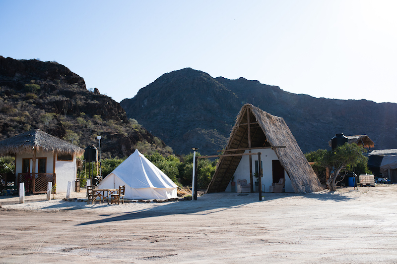 Camping on Playa El Burro near Mulege is a fun adventure. 