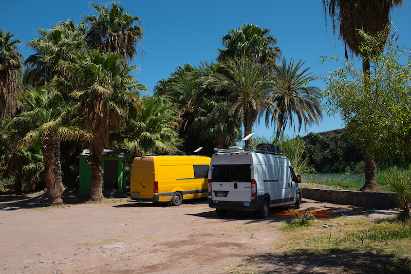 Camping in San Ignacio, Baja California