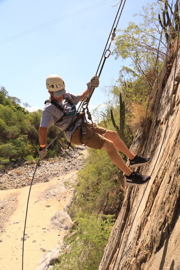 Rappelling and ziplining in Cabo San Lucas