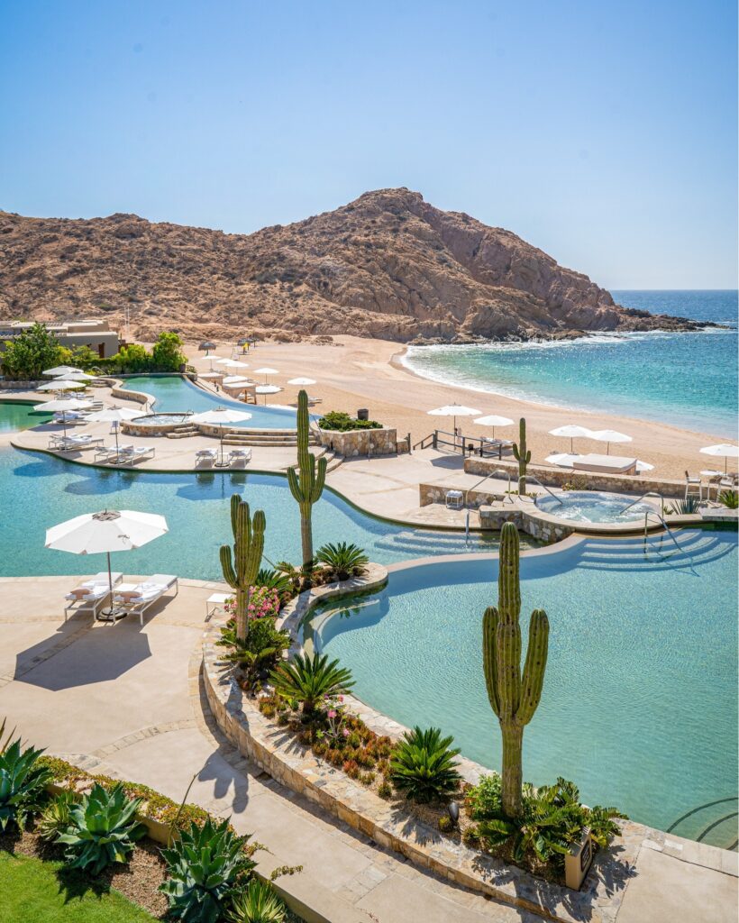 Montage Los Cabos is one of the best hotels with swimmable beaches in Cabo San Lucas 