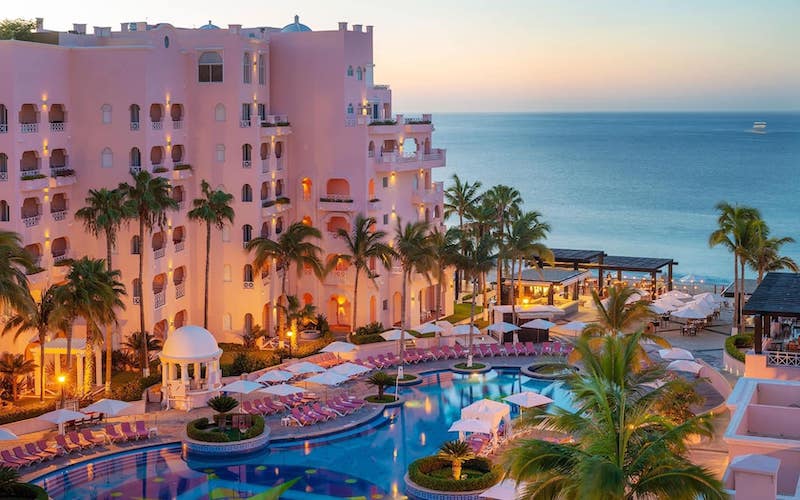 Pueblo Bonito is one of the best resorts for parties in Cabo San Lucas that's also located along a swimmable beach 