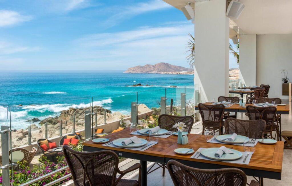 Restaurants at Grand Velas Resort in Los Cabos boasts unbeatable views of the Sea of Cortez