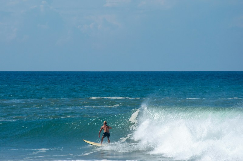 Surfing in Cabo San Lucas in August 